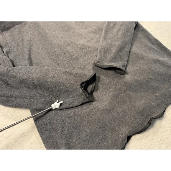 Beverly Hills Polo Club‎ Mens XL Gray Full Zip Fleece Jacket Quilted Yoke Mixed - Picture 8 of 11